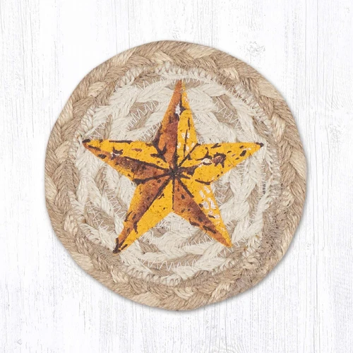 5" Yellow Star Coaster IC-776