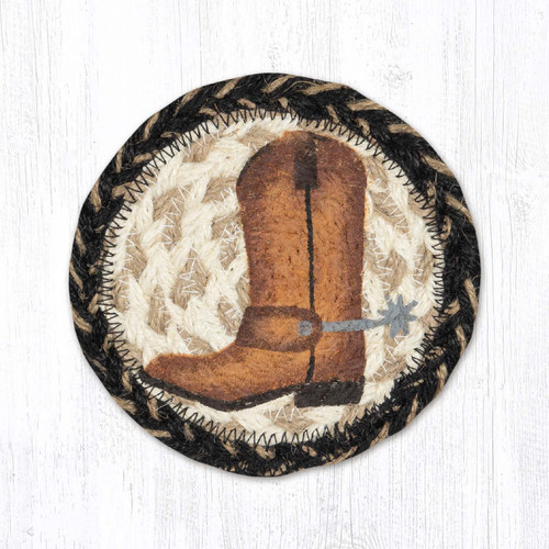5" Cowboy Boot Coaster IC-9-093