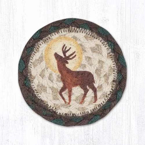 5" Full Moon & Deer Coaster IC-922