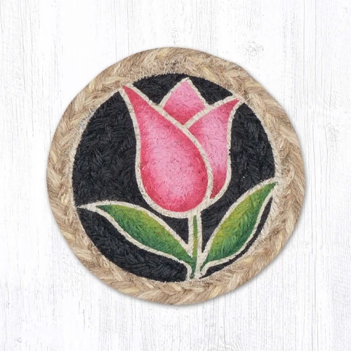5" Tulip - Pink Coaster IC-9-776