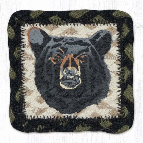 4.5" Bear Floral Coaster PP-116