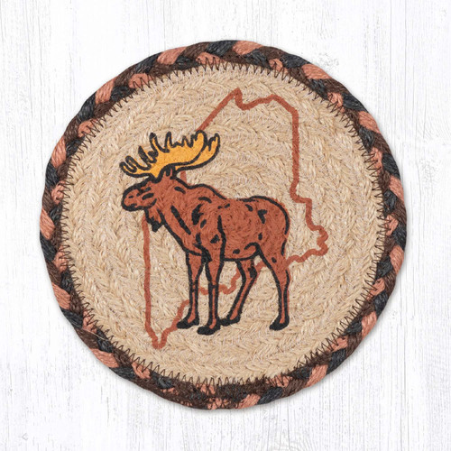 7" Maine State Moose Coaster LC-012