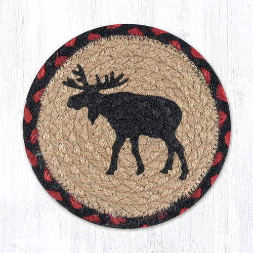 7" Black Moose Coaster LC-019