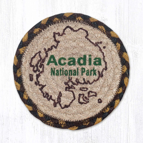 7" Acadia Map Coaster LC-051