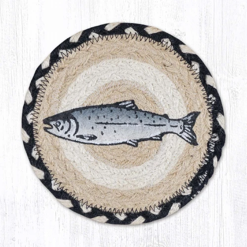 7" Silver Salmon Coaster LC-430