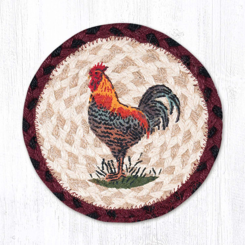 7" Rustic Rooster Coaster LC-471