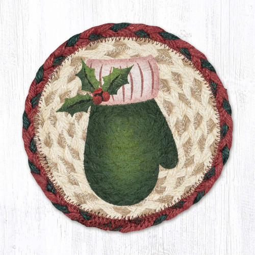 7" Green Mitten Coaster LC-875