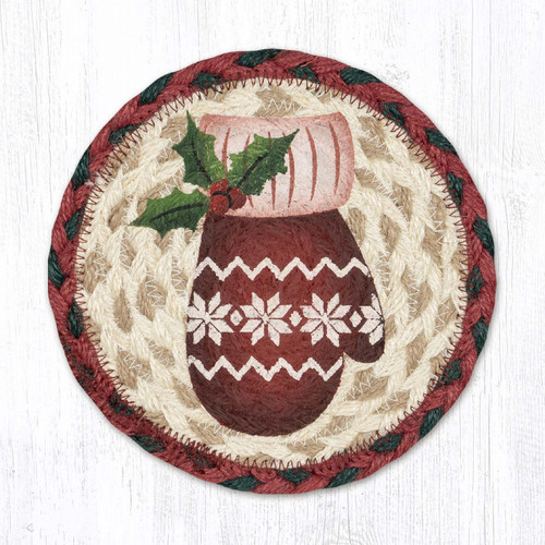 7" Red Mitten Coaster LC-875