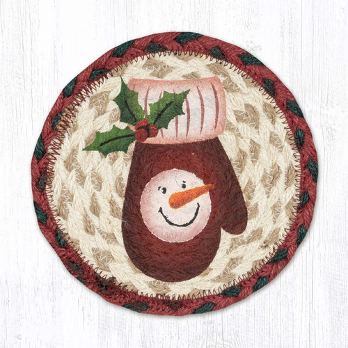7" Snowman Mitten Coaster LC-875