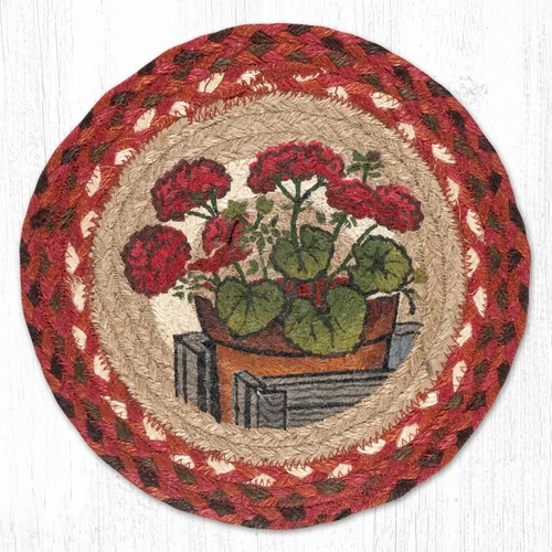 10" Garden Geranium Trivet MSPR-309