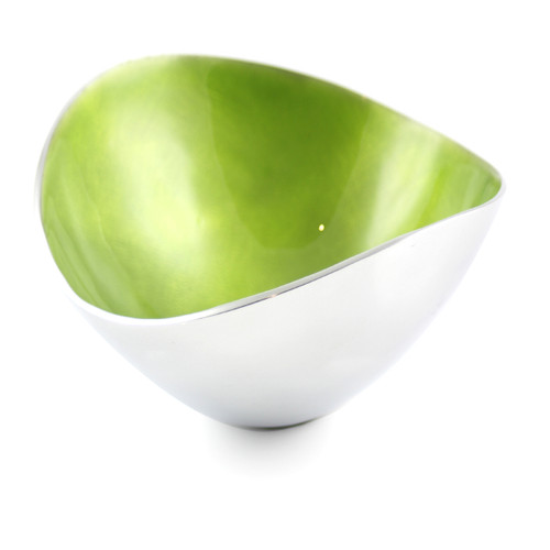 Lime 17cm Oval Bowl