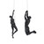 Climbing Couple "Hanging Around" Matte Black