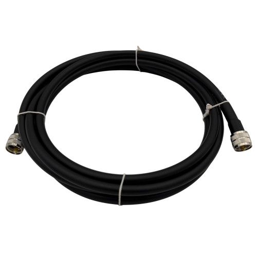 PL-259 to PL-259, UHF Male, 10 foot, patch cable, LMR-400, 400-series
