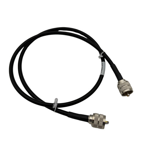 3 foot RG-8X Coax with PL-259 both ends by Rig Cables