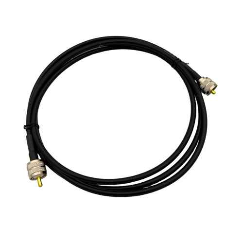 7 Foot RG-8X Coax with PL-259 both ends by Rig Cables