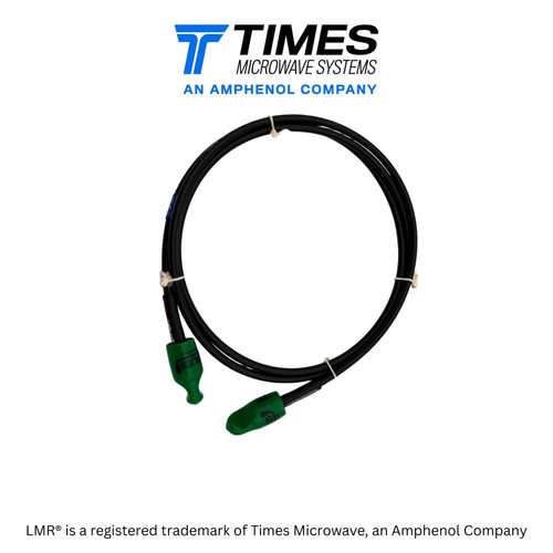 6 foot GENUINE Times Microwave LMR®-240 with Amphenol® PL259 / UHF Male each end