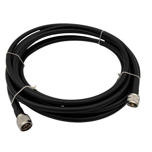 Two 20-ft RCL-400 Coax Cables with PL-259 to N Male by Rig Cables