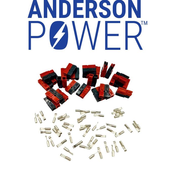 30 Amp Powerpole Permanently-BONDED Hood and Pin Bundles