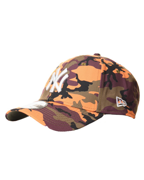 Casquette New Era N.Y Camo Orange