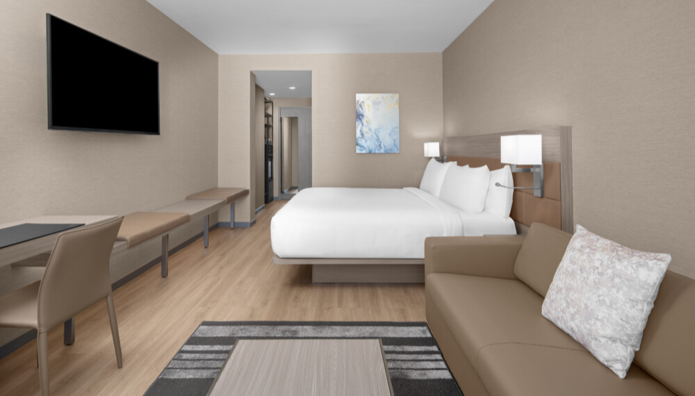 Unwind in a lounge chair and enjoy top-notch service with your Miami Day Room