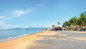 Large beach area at Hotel RIU Jalisco in Puerto Vallarta. 