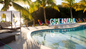 Grenada sign pool side at the True Blue Bay Boutique Resort