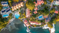 Aerial shot of the True Blue Bay Boutique Resort