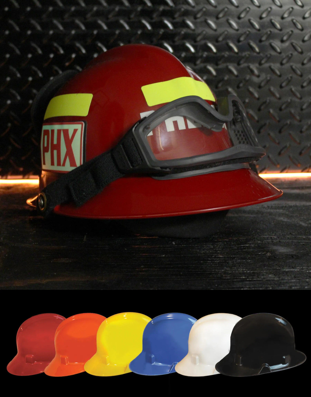 Phenix First Due Modern NFPA Fire Helmet with ESS Goggles