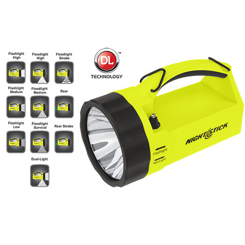 Nightstick Intrinsically Safe Dual-Light™ Lantern - Rechargeable-Yellow