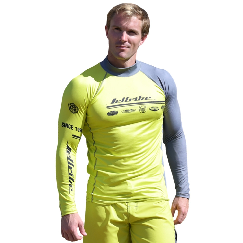 Team Rider Rashguard Long Sleeve Shirt (Green) 