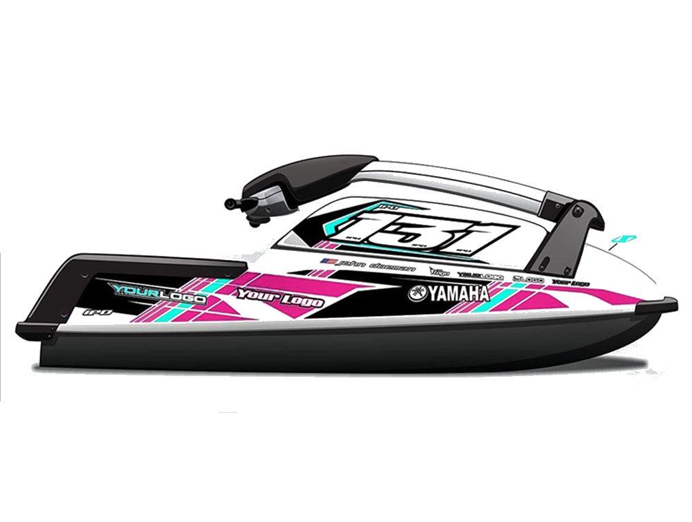 CUSTOM PERSONALISED JET SKI STICKERS FOR KAWASAKI YAMAHA Adhesive Lettering