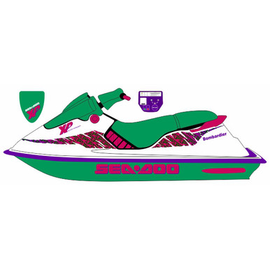 Graphics Kit for Seadoo XP (1994 OEM Style)