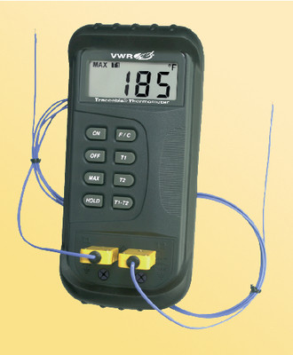 VWR® Traceable® 2-Channel Thermometer. 
 {3211-77776722}