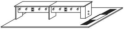 VWR® Contour™ End and Inside Upright Supports. 
 {3211-CFW00141A}