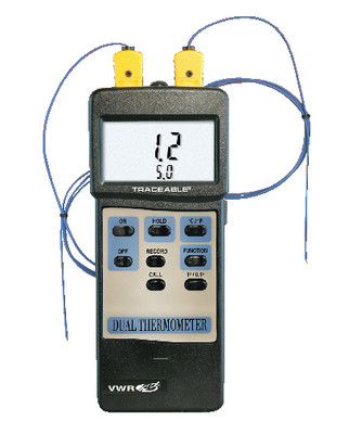 VWR® Traceable® Double Thermometer. 
 {3211-23226656}