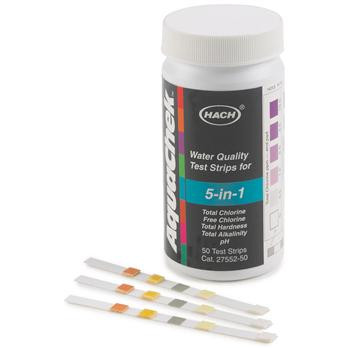 5 IN 1 WATER QUALITY TEST STRIPS, 50 
 {2529-2755250}