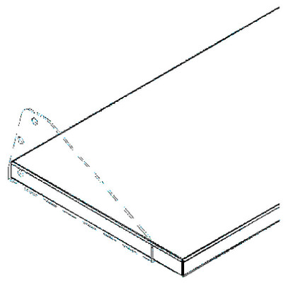 VWR SHELF NO LIPS 24D 36W 
 {3211-VWRNL2436}