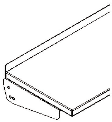 VWR SHELF ONE LIP 12D 72W 
 {3211-VWR1L1272}