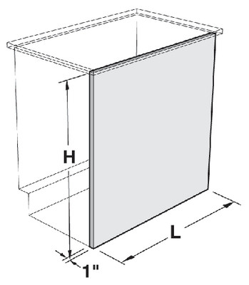VWR BASE UNIT FIN BACK PNL 30X42 
 {3211-CFL4230F}