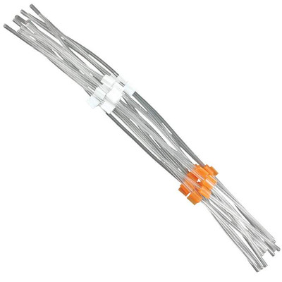 MPP PVC Tubing Flared, 0.64mm, orange white, 12/p {2886-N8145201 PK}