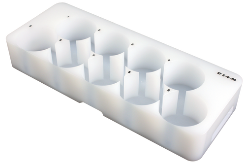 9 POSITION STANDARDS RACK, 125ML BOTTLES {2886-N0777772}