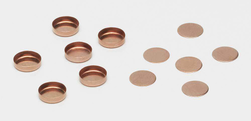 Copper Sample Pans and Covers, pk.200 {2886-03190026 PK}