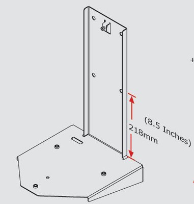 60L Reservoir Wall Mounting Kit 
 {2399-LA771}