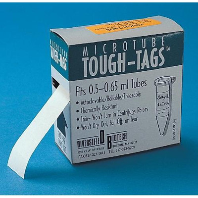 Tough-Tags, Roll, 1.28 x 0.50in. 
 {2358-TTLW1000 PK}