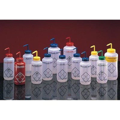 Wash Bottle, Methyl Ethyl Ketone, Green  
 {2133-F116461132 PK}