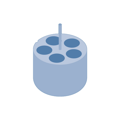 Adapter, Tube, Skirted, 5x50 ml, Set of 2