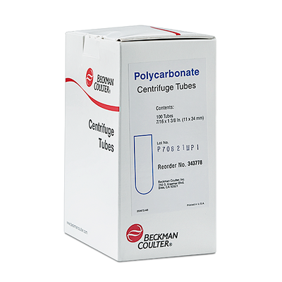 1mL Open-Top Pe Tube 11 x 34mm 100/Pk