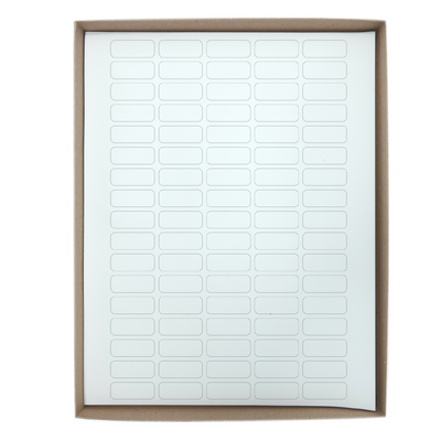 Label Sheets, Cryo, 33x13mm 
 {2503-LCS33X13W BX}