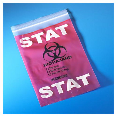Bag, STAT Red Specimen Transport,6in.x9in. 
 {2503-4950 CA}