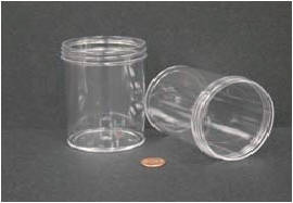 Jar, Wide Mouth, 240mL (8oz), PS 
 {2503-6386 CA}